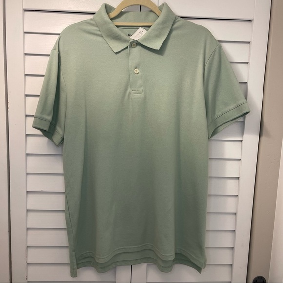 Goodfellow & Co Mint Green Polo Shirt | Size L - Picture 1 of 15